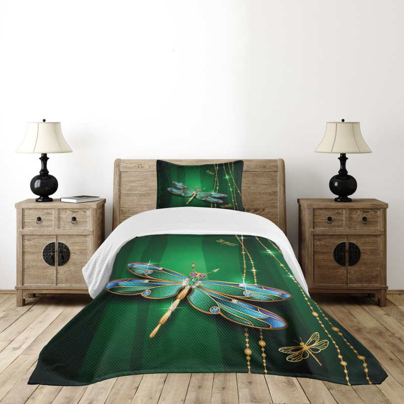 Vivid Gemstone Bedspread Set