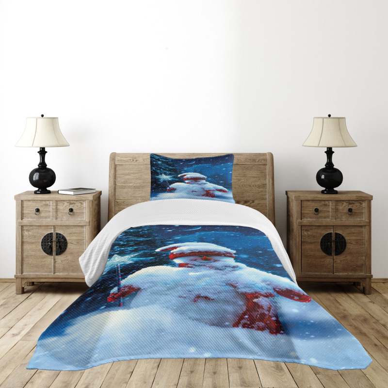 Snowman Magic Wand Bedspread Set