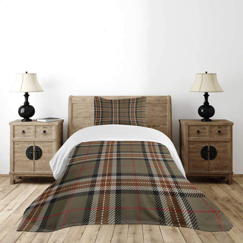 Scottish Geometric Bedspread Set