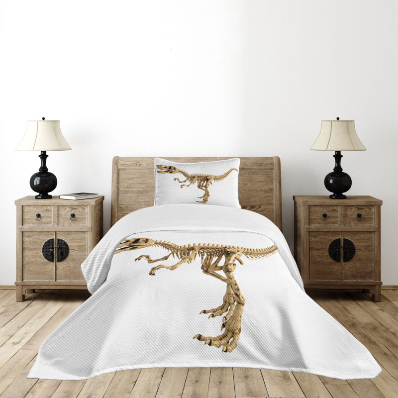 Fossil Dino Skeleton Bedspread Set