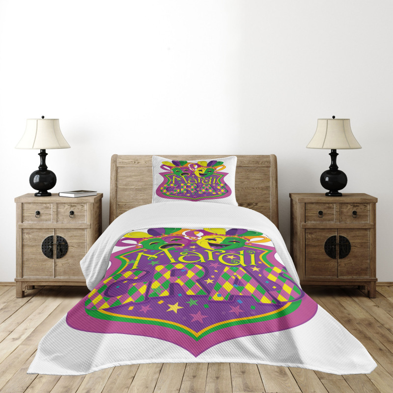 Carnival Blazon Art Bedspread Set