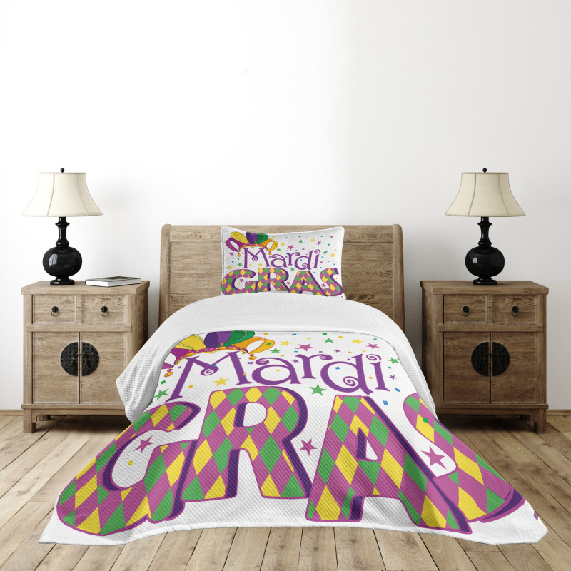 Joyful Party Theme Bedspread Set