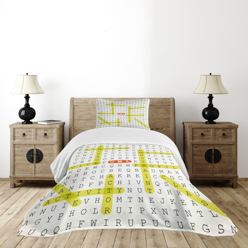 UML Keywords Bedspread Set