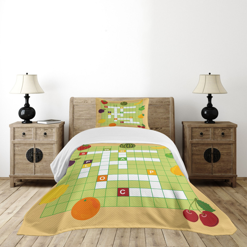 Summer Fruit Bedspread Set