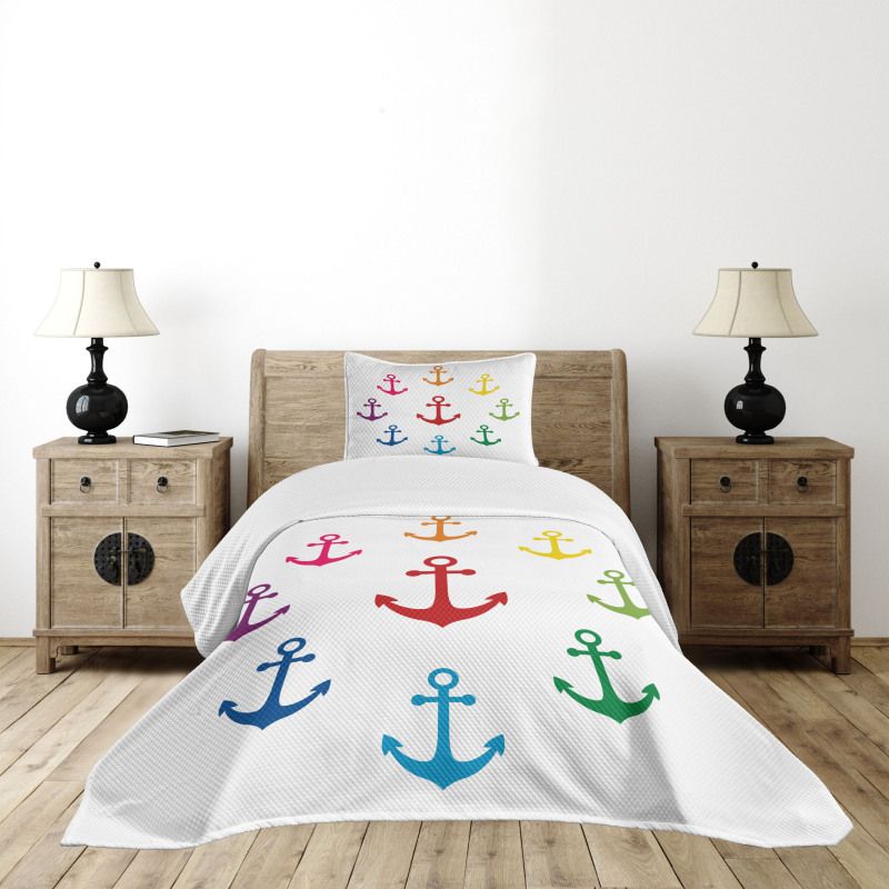 Colorful Marine Bedspread Set