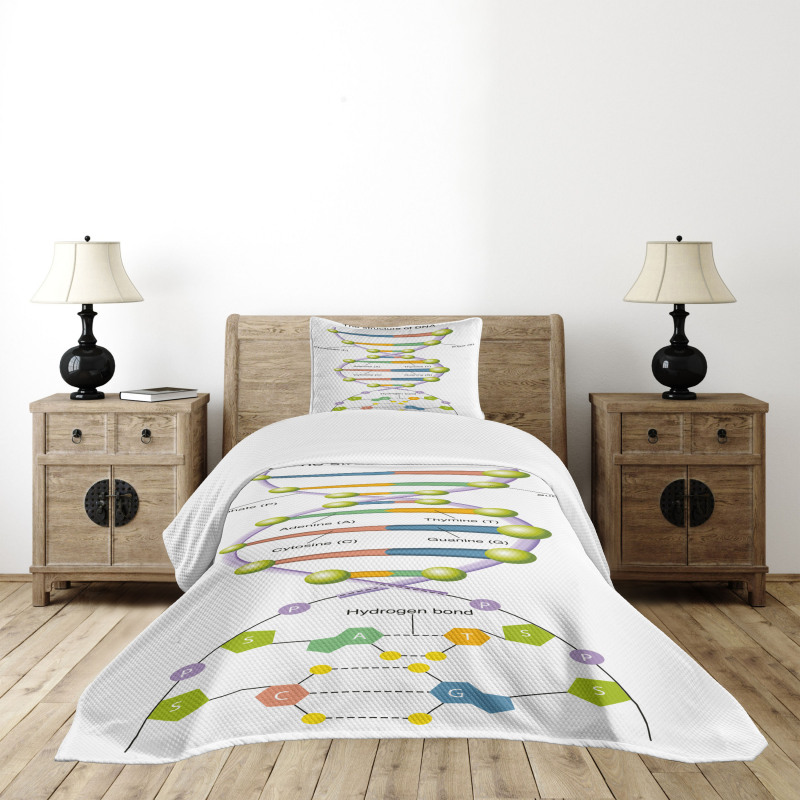 Genetic Code Fun Bedspread Set