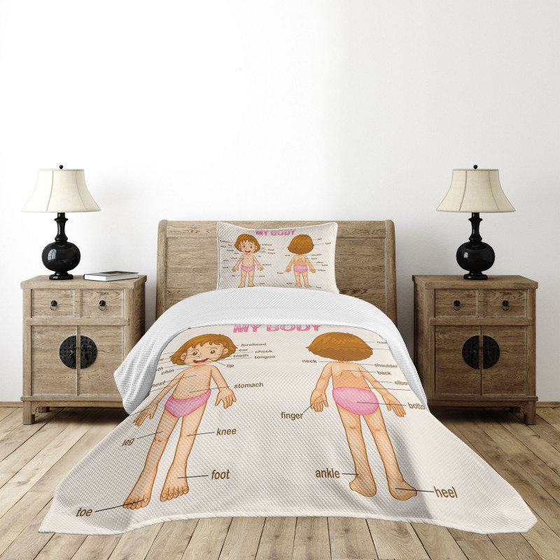 Cartoon Children Bedspread Set