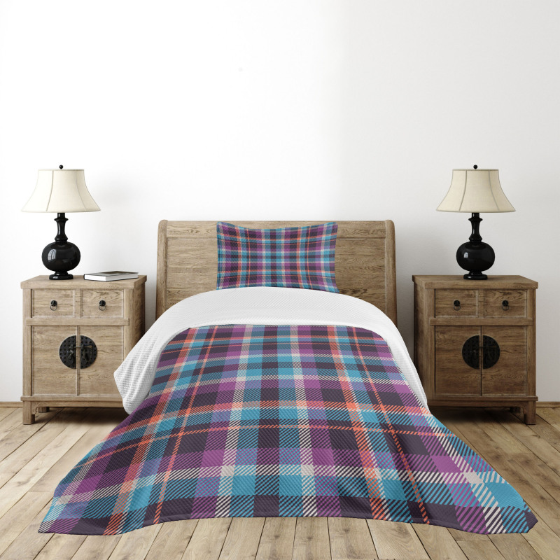 Scotland Country Tile Bedspread Set