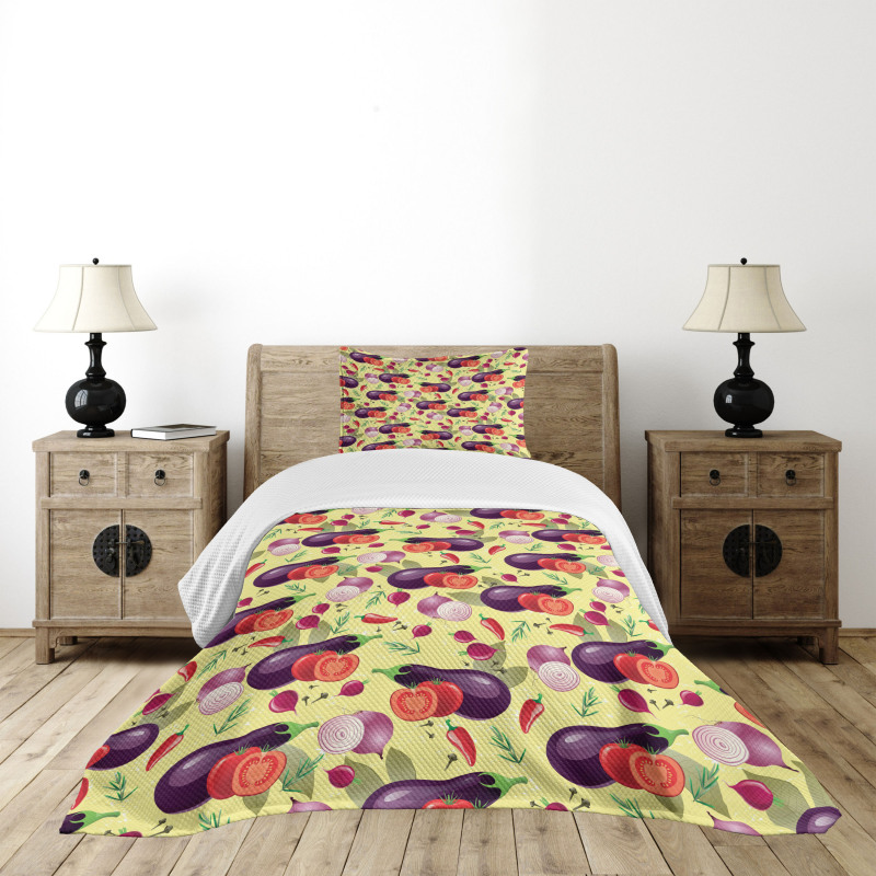 Organic Tasty Eating Bedspread Set