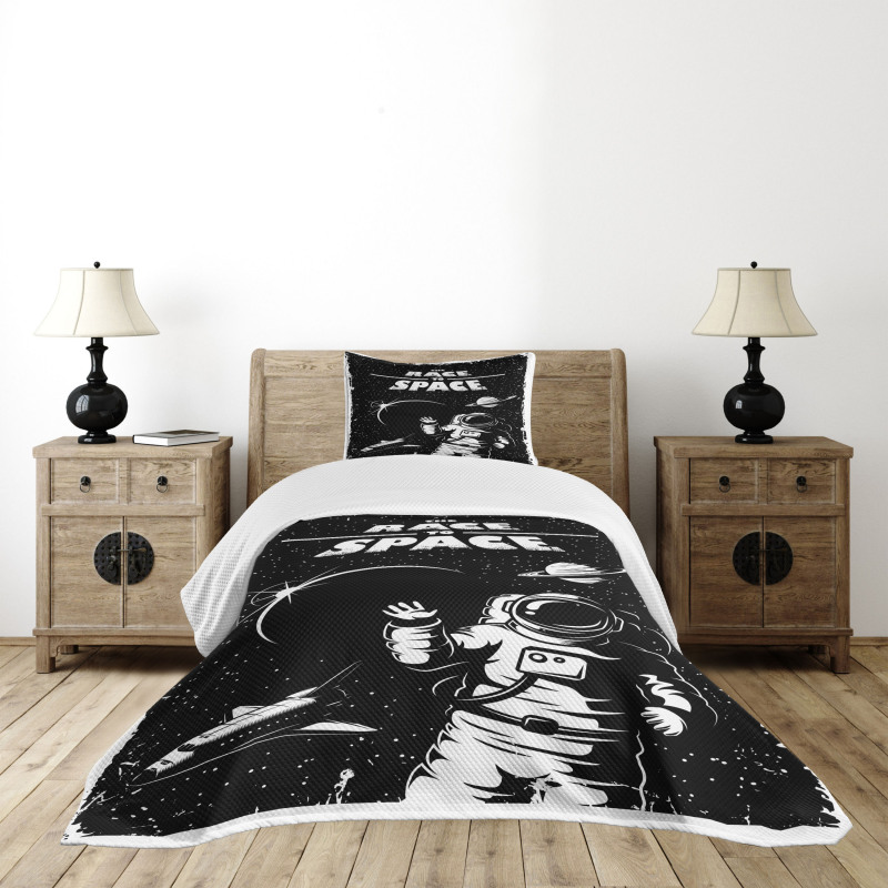 Race to Space Bedspread Set