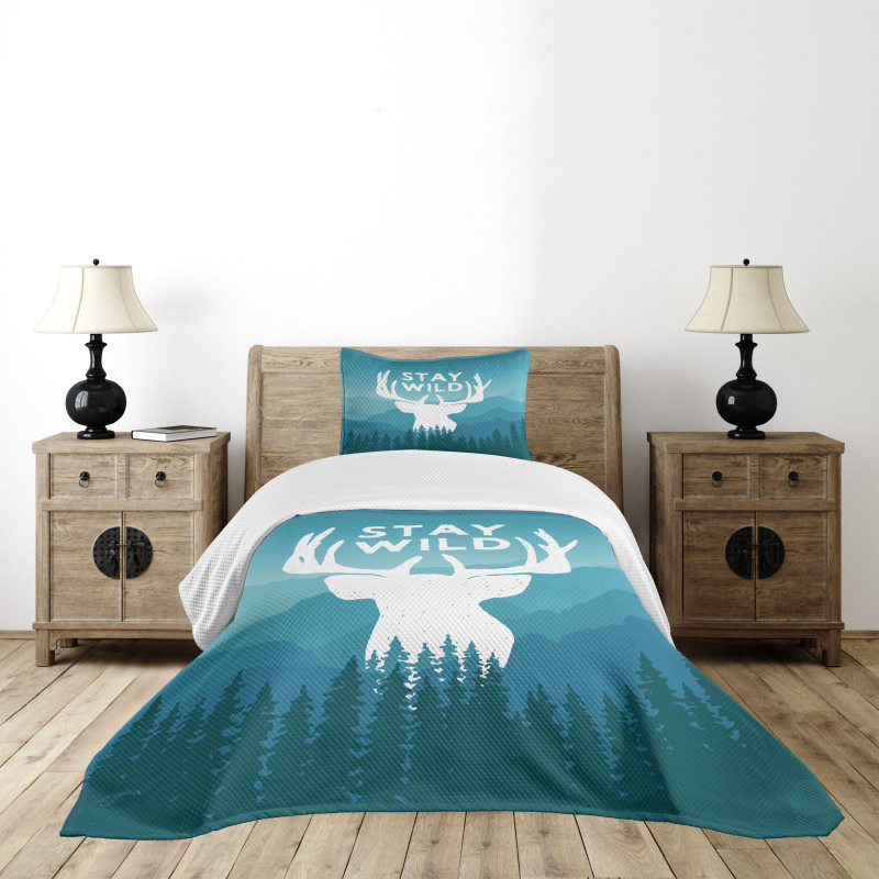 Scenic Wild Forest Bedspread Set