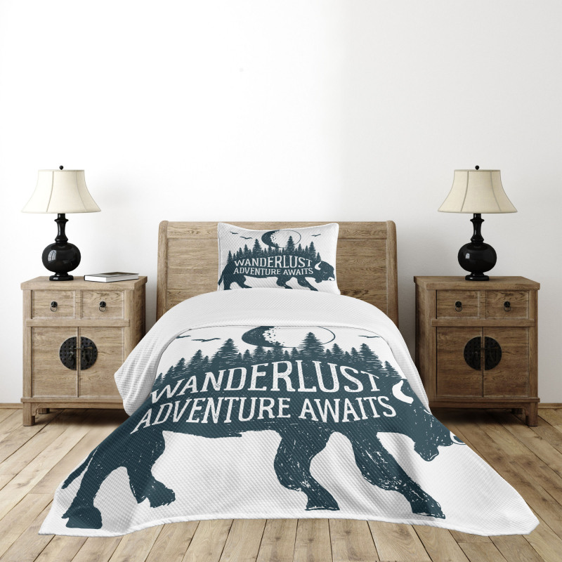 Buffalo Forest Moon Bedspread Set