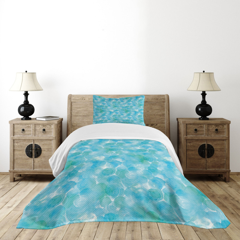 Abstract Watercolor Art Bedspread Set