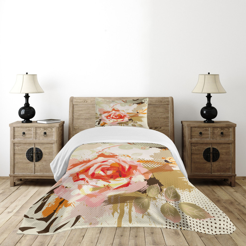 Abstract Grunge Bedspread Set