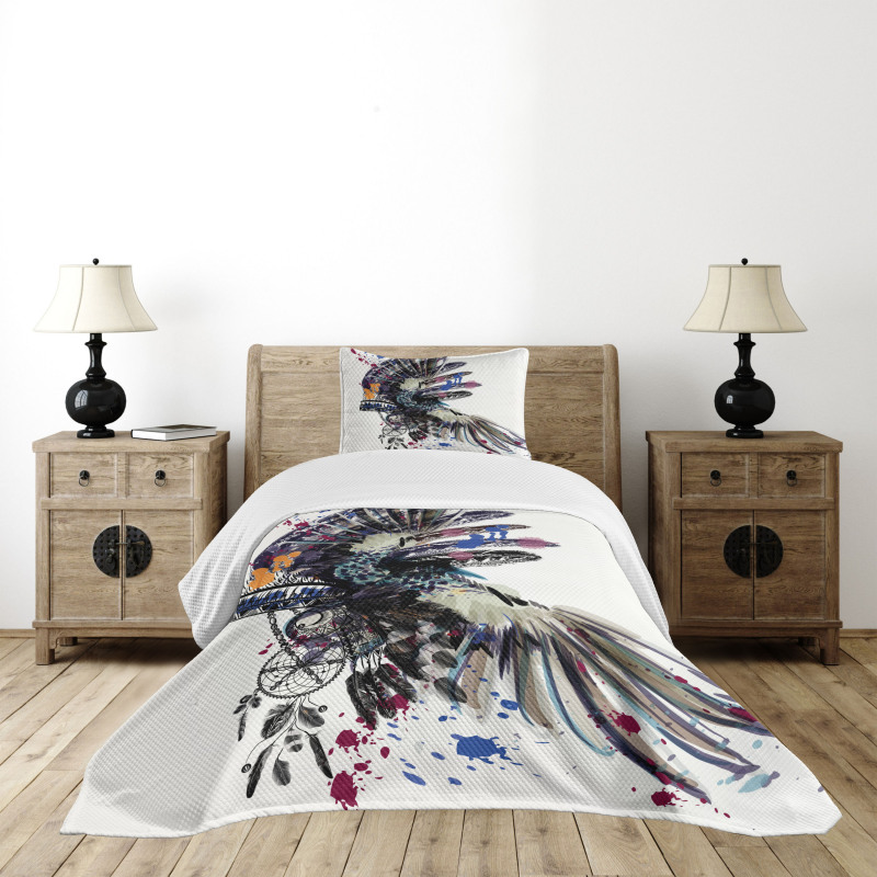 Boho Fashion Theme Bedspread Set