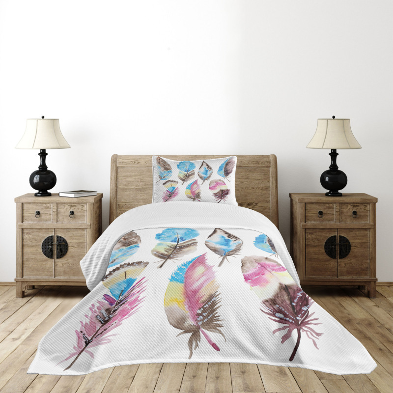 Abstract Boho Artwork Bedspread Set