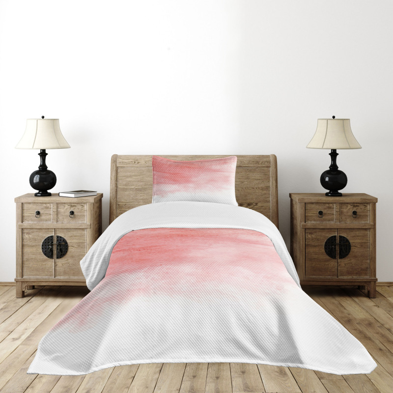 Watercolor Ombre Brush Bedspread Set