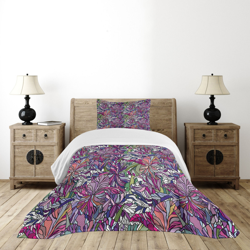 Tropical Jungle Bouquet Bedspread Set