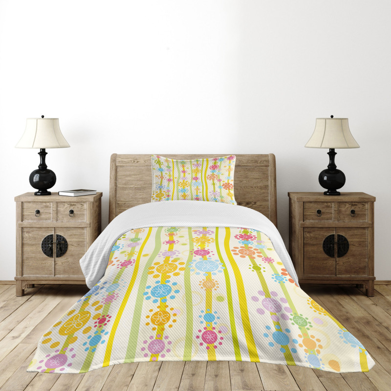 Colorful Cartoon Style Bedspread Set