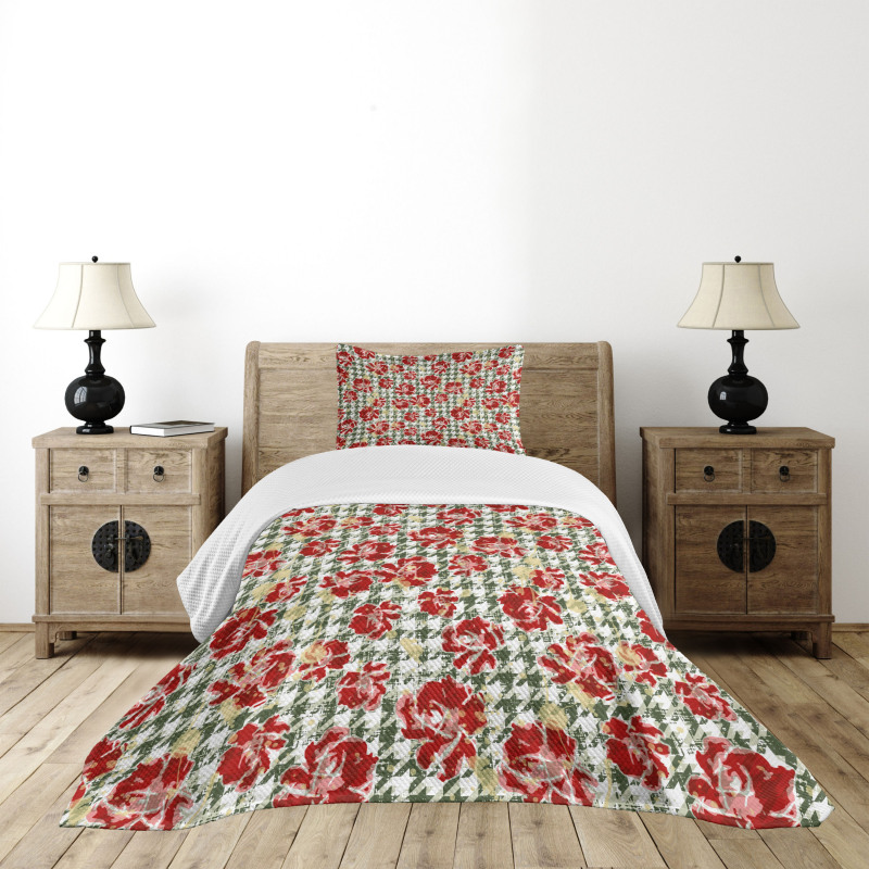 Scottish Houndstooth Bedspread Set