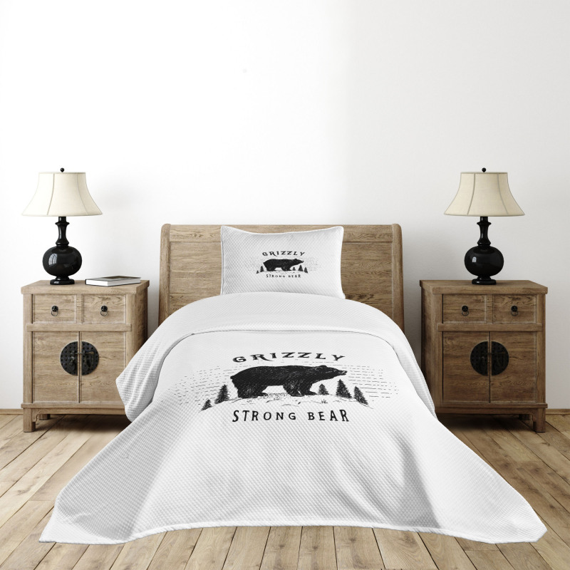 Strong Wild Animal Forest Bedspread Set