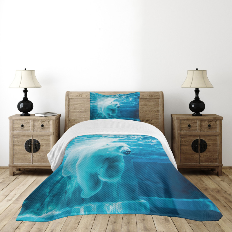 Arctic Polar Underwater Bedspread Set