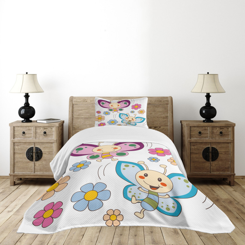 Baby Butterfly Couple Bedspread Set