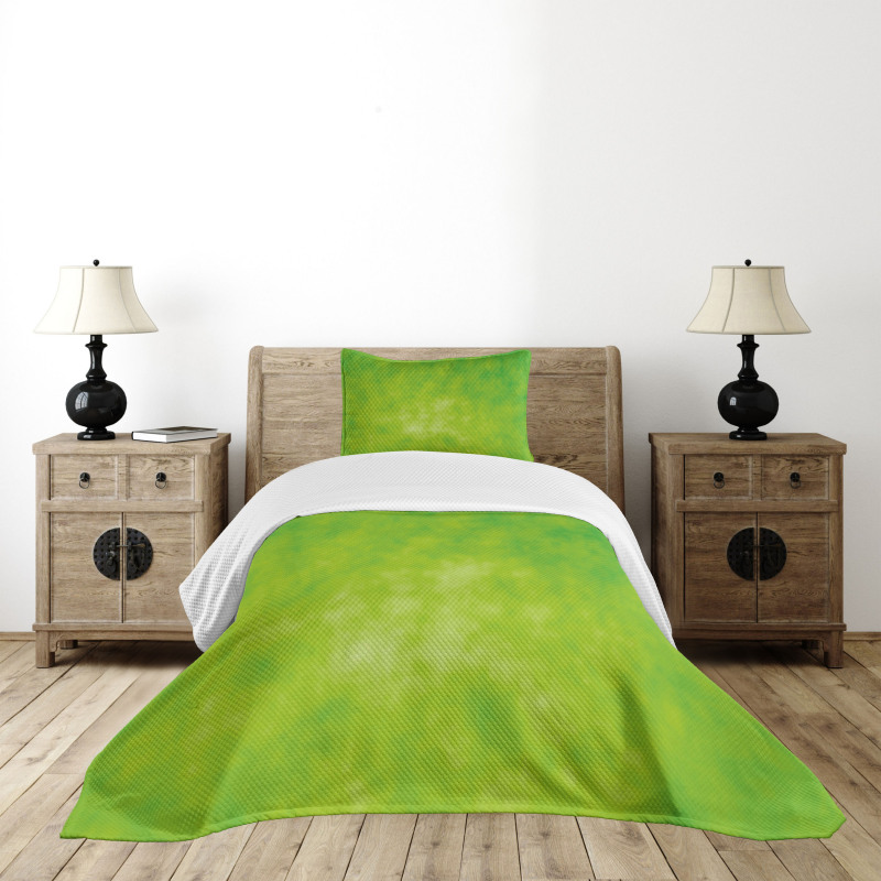 Cloudy Color Shade Bedspread Set