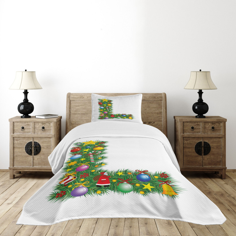 Pine Tree Majuscule L Bedspread Set