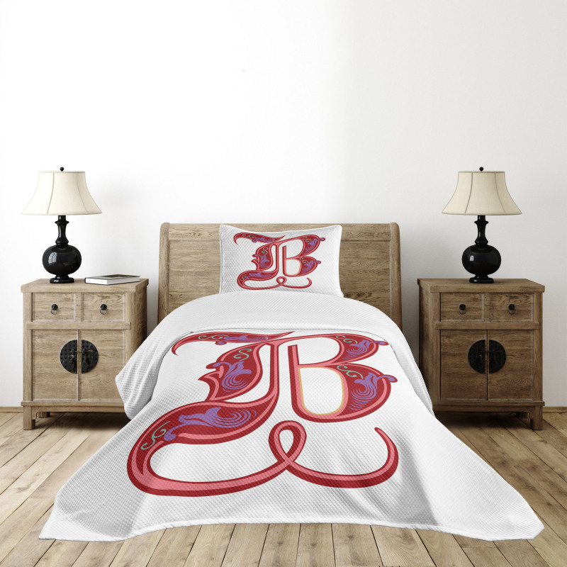 Gothic Abstract B Sign Bedspread Set