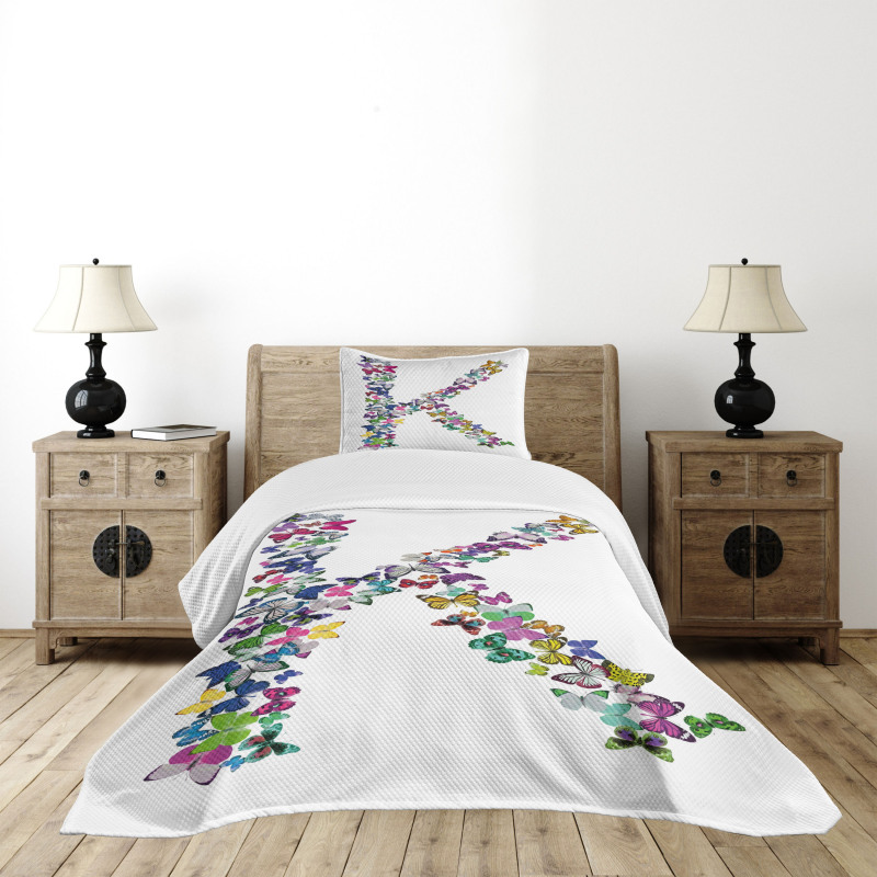 Nature Typography Bedspread Set