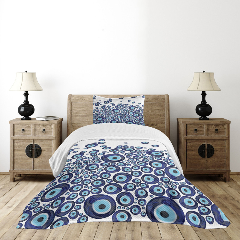 Blue Beads Luck Bedspread Set