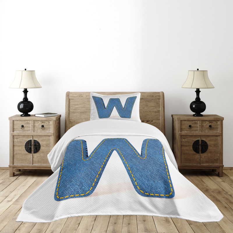 Symmetrical Sign W Bedspread Set