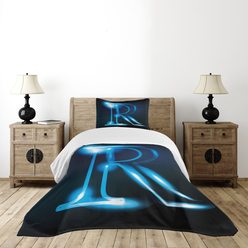 Futuristic Design R Bedspread Set