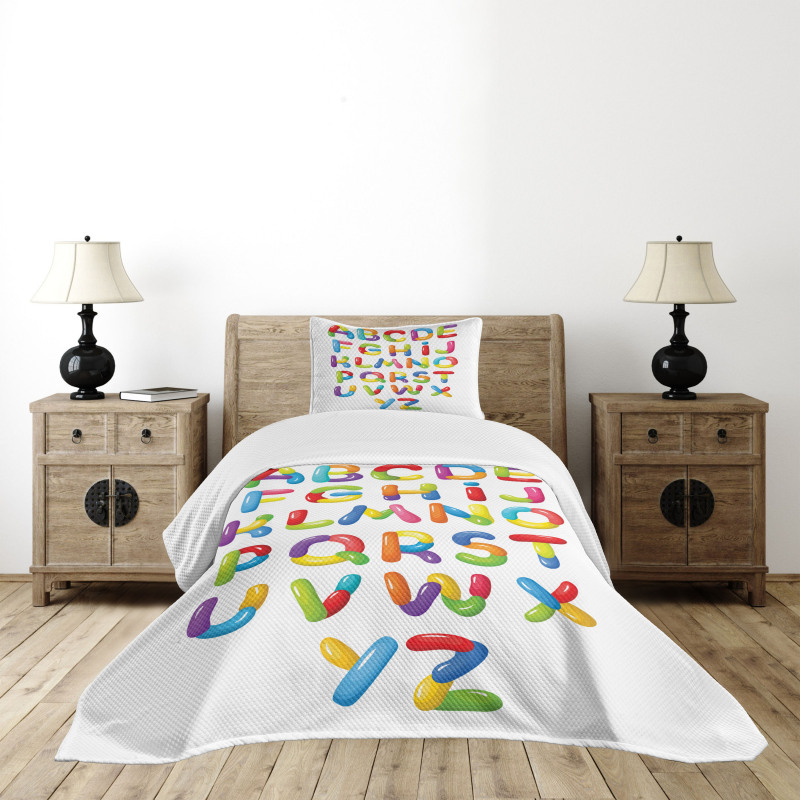 Cheerful Kids Design Bedspread Set