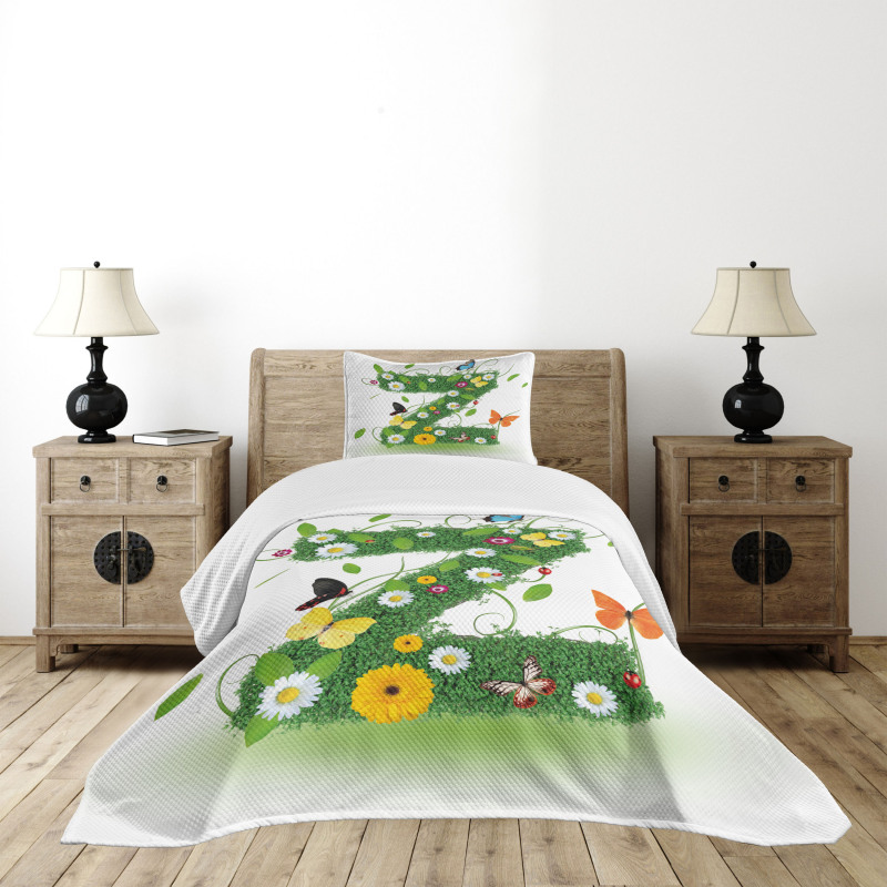 Fresh Summer Garden Bedspread Set