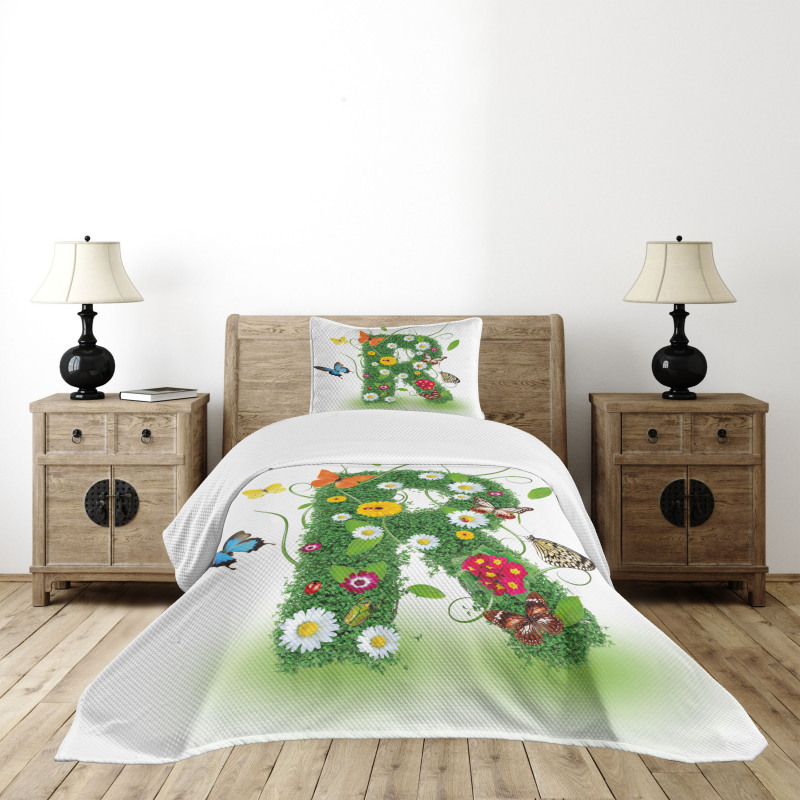 Flora and Fauna R Bedspread Set