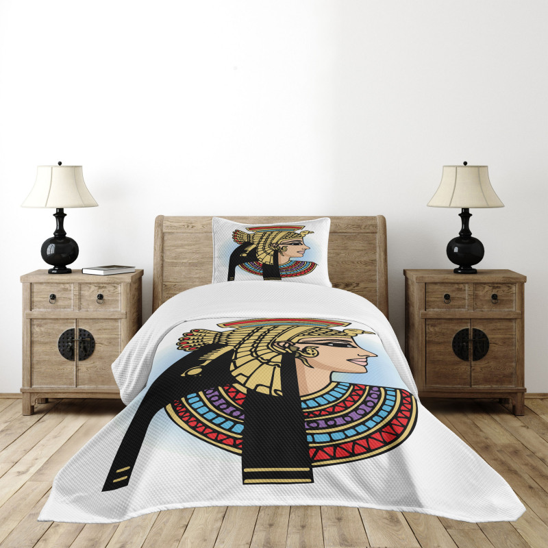 Queen Cleopatra Art Bedspread Set