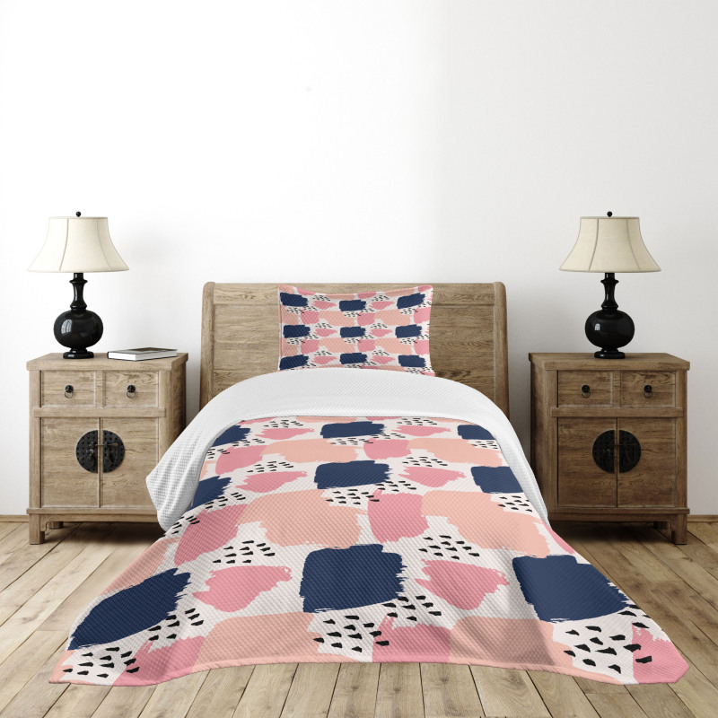 Pastel Art Pattern Bedspread Set