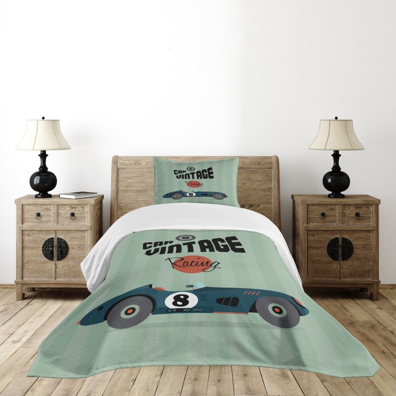 Classic Design Racing Bedspread Set