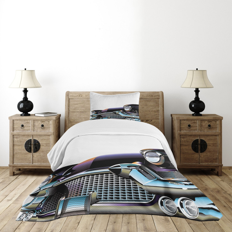 Old Fashioned Automobile Bedspread Set