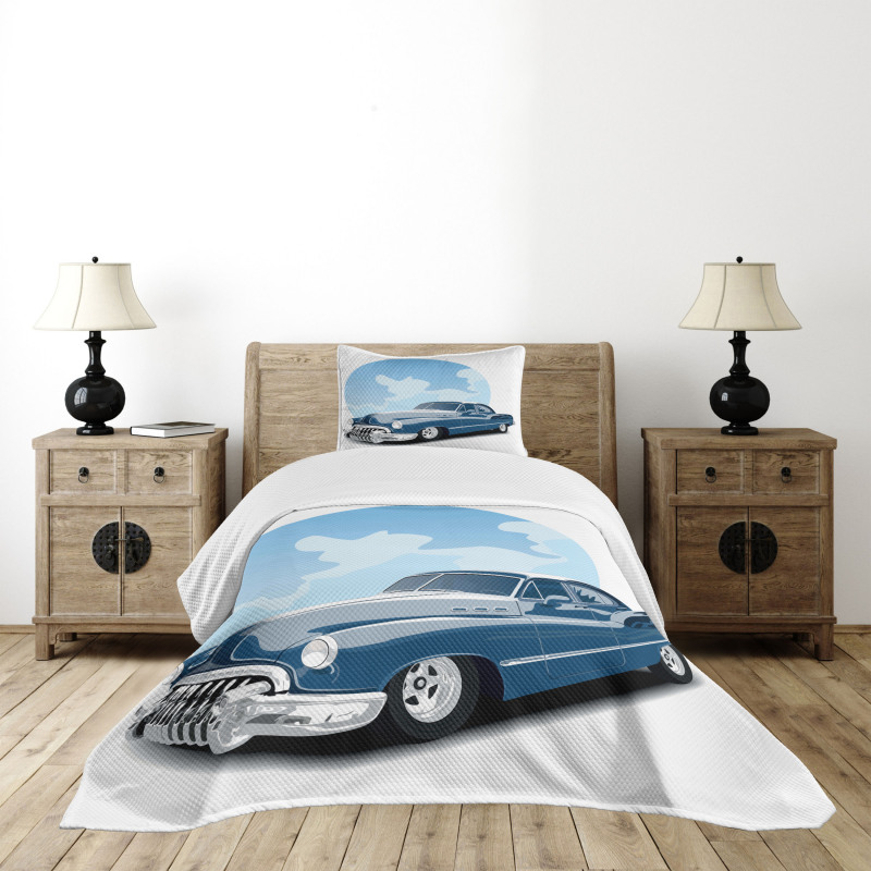 Old School Vintage Auto Bedspread Set