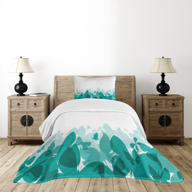 Spring Theme Abstract Bedspread Set