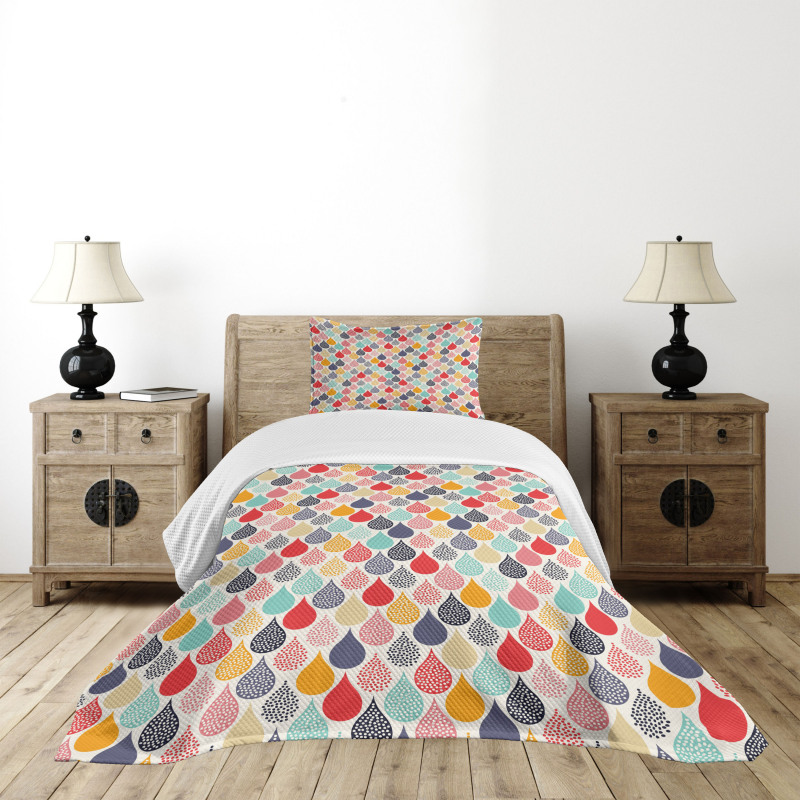 Doodle Rainbow Style Bedspread Set
