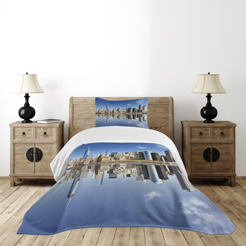 Manhattan Buildings Bedspread Set