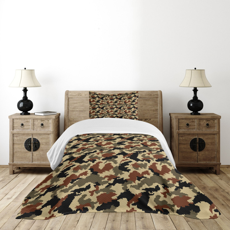 Pixel Art Abstract Bedspread Set