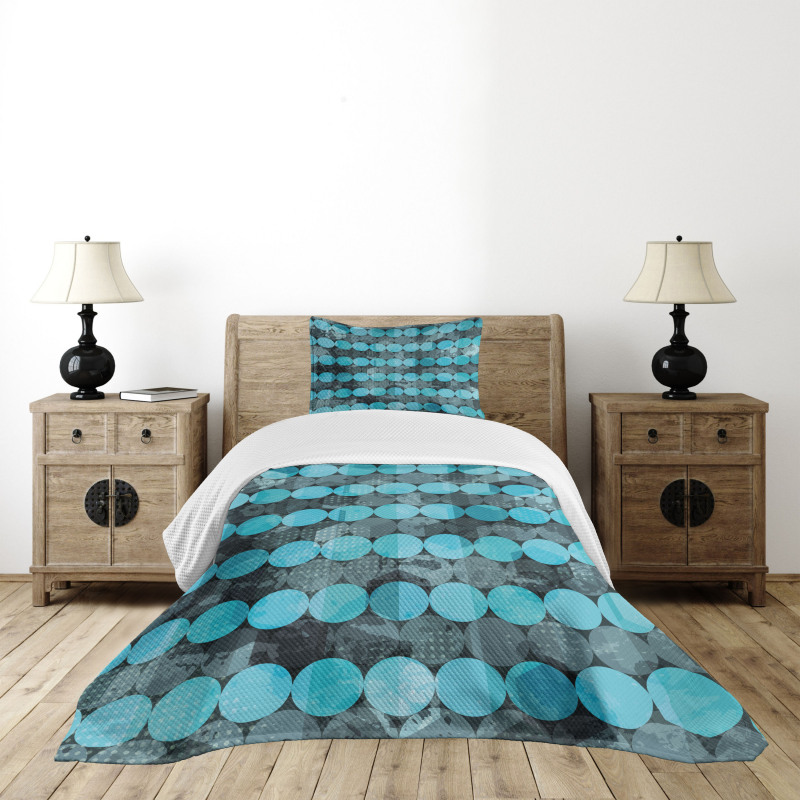 Contemporary Art Dots Bedspread Set