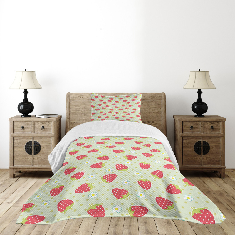 Spring Blossoms Cartoon Bedspread Set