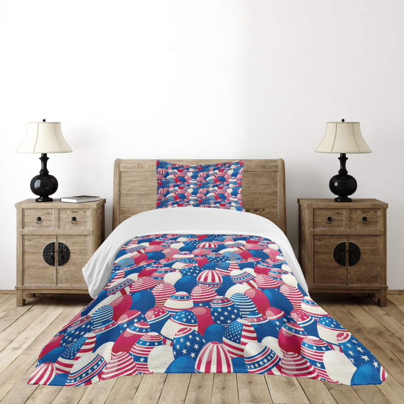 Traditional Easter Eggs Bedspread Set