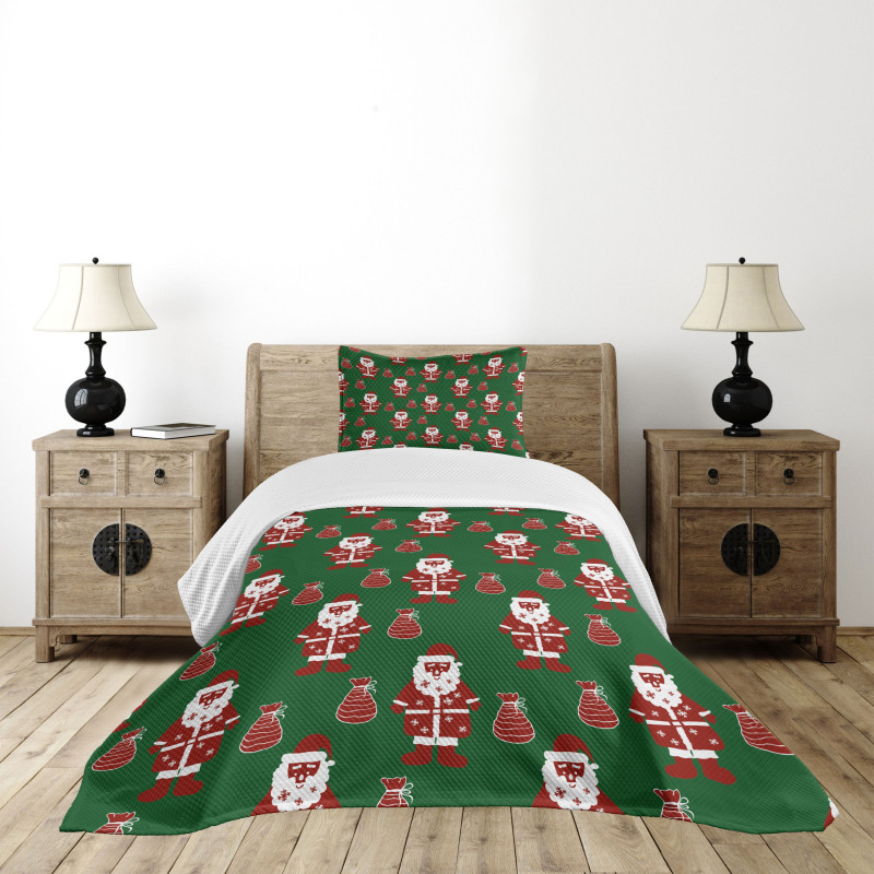 Santa Claus Present Bedspread Set